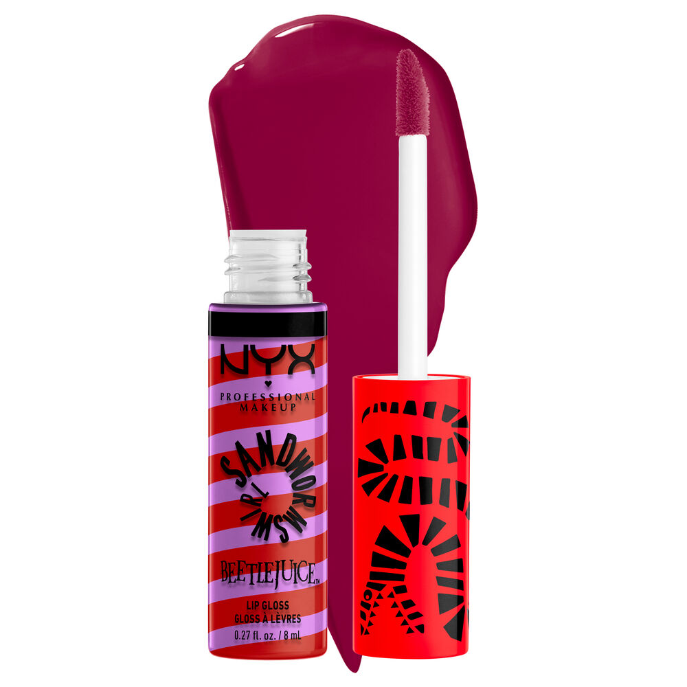 バスター・ポインデクスター／スパニッシュ ロケットシップ　ニューヨーク・ドールズ BEETLEJUICE SANDWORM SWIRL BUTTER LIP GLOSS - NYX PROFESSIONAL MAKEUP