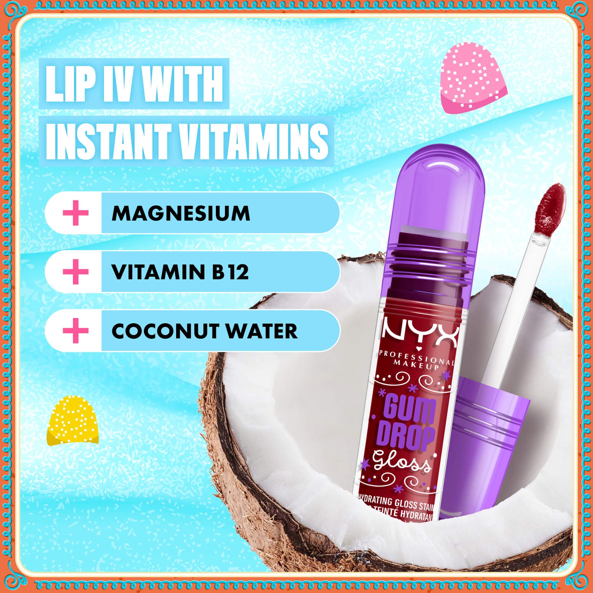 SERUM BRILLANT A LEVRES HYDRATANT GUMDROP