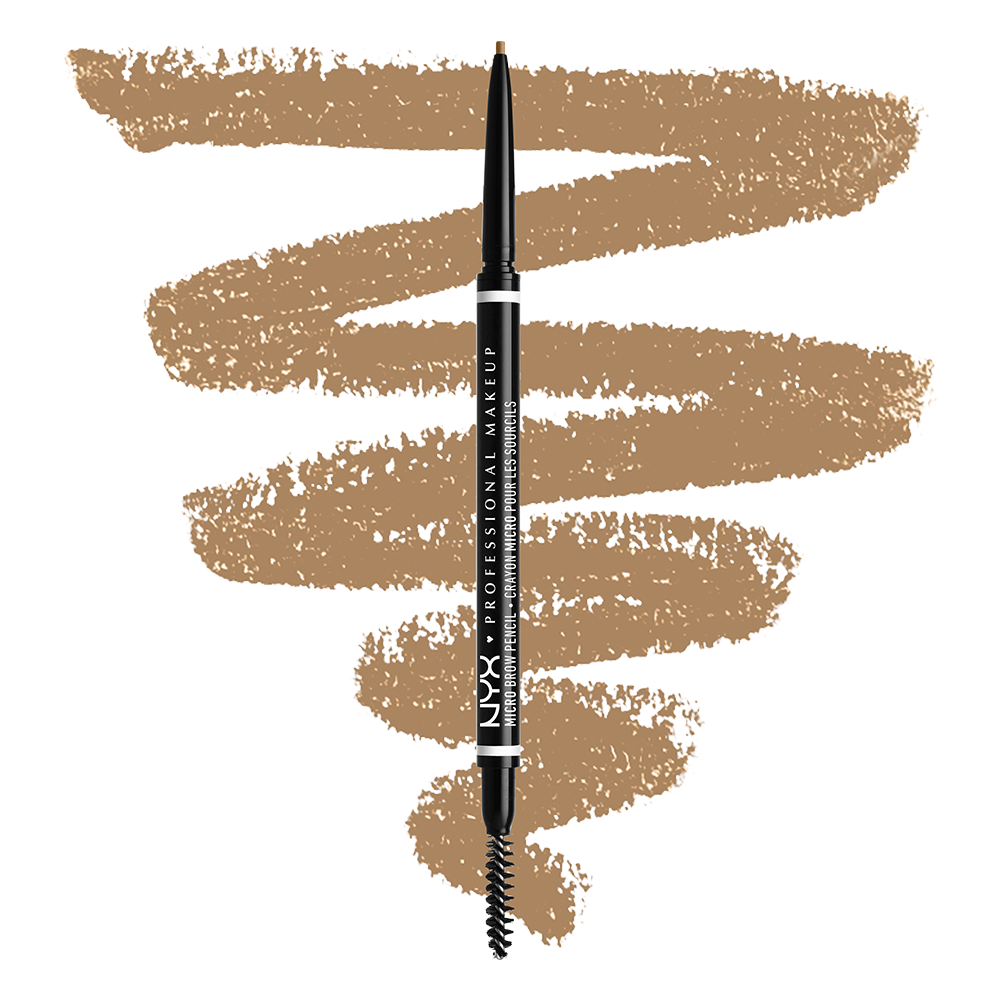 NYX Micro Brow Pencil - Crayon Ultra-fin à Sourcils Longue Tenue, Teinte Ash Brown