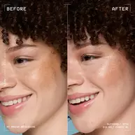 Before and after side-by-side of model wearing Buttermelt Stix Big Melt Energy 01