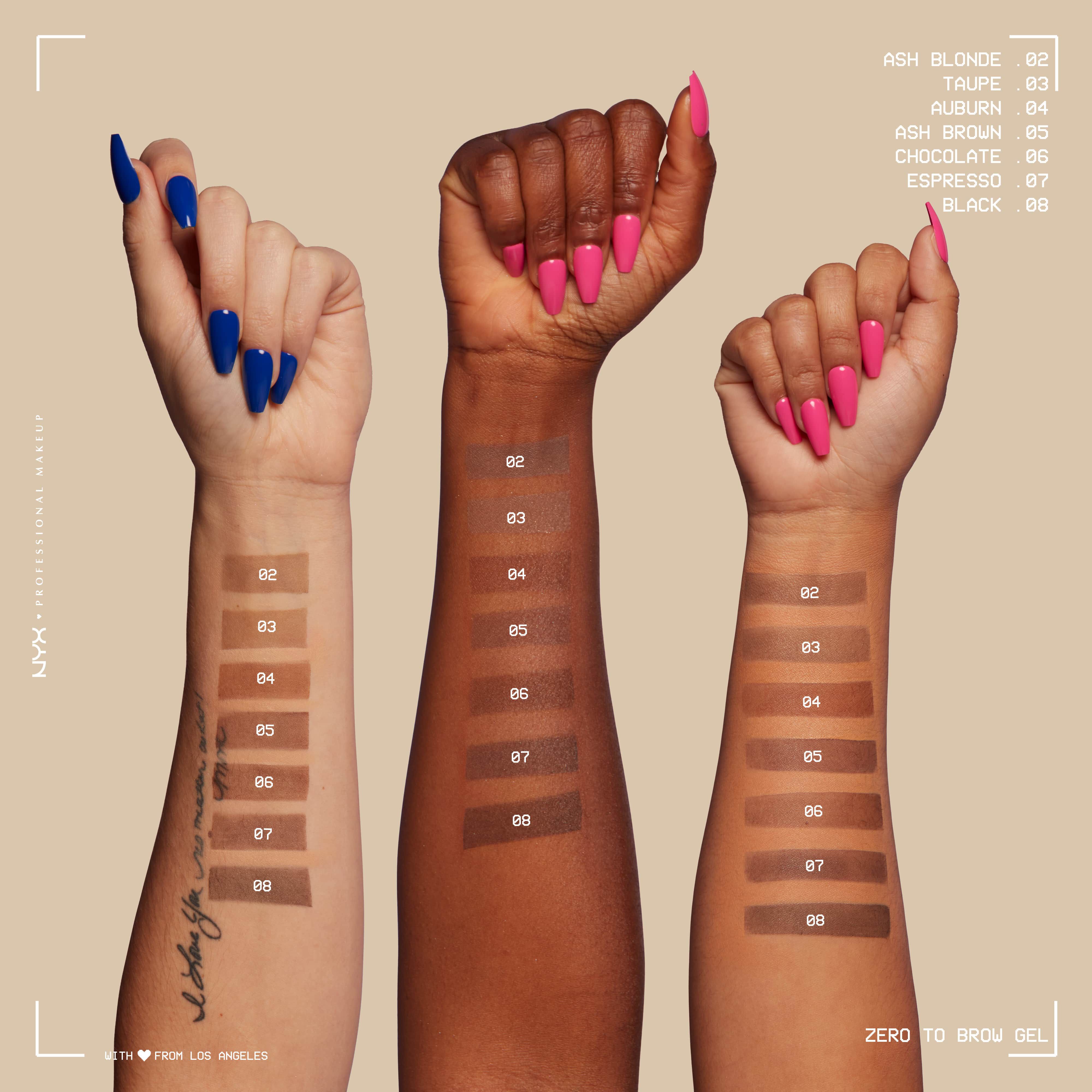 GEL A SOURCILS LONGUE TENUE ZERO TO BROW