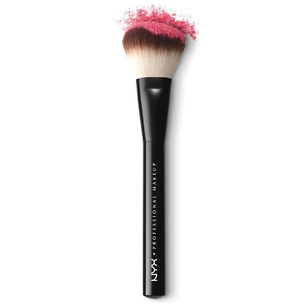 Makeup brush with shop powder