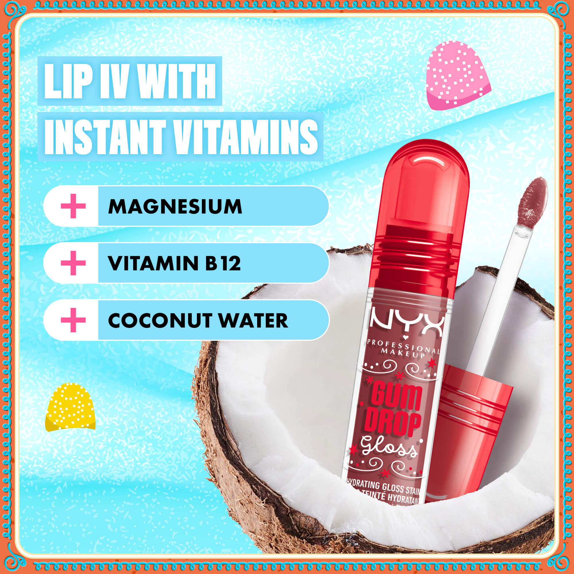 SERUM BRILLANT A LEVRES HYDRATANT GUMDROP