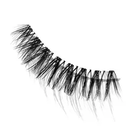 The Fringe Clam Jumbo Vegan False Lashes unpackaged on a white background.