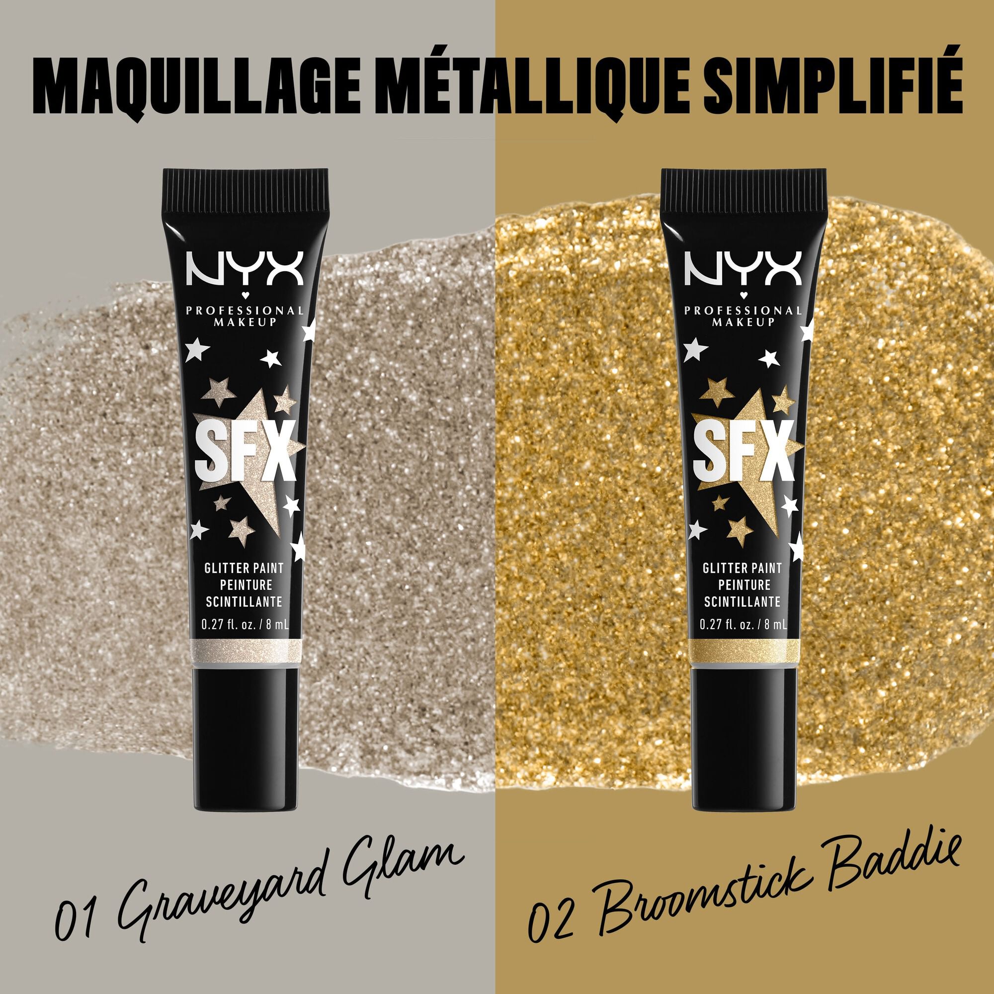 PEINTURE SCINTILLANTE POUR LE VISAGE ET LES YEUX SFX