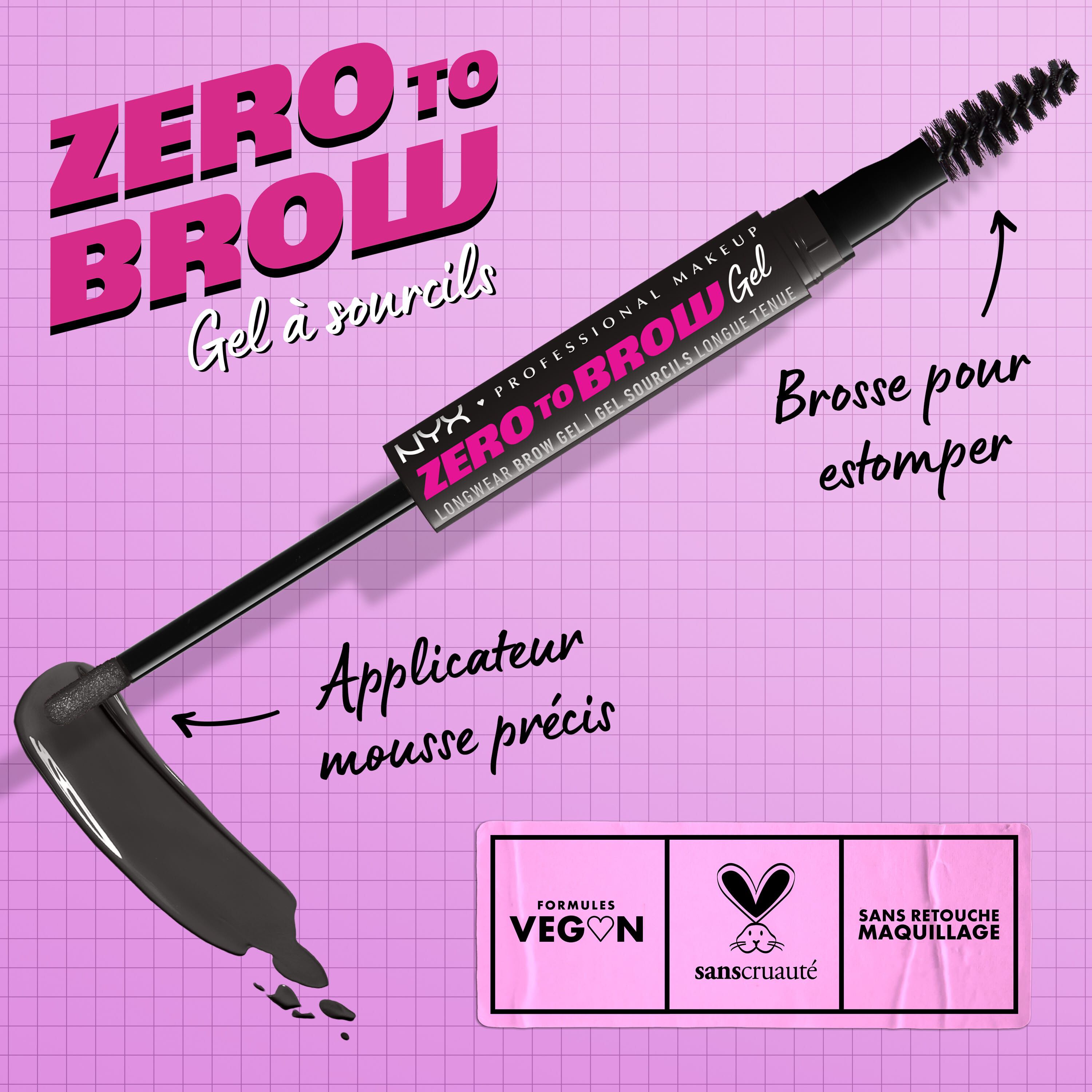 GEL A SOURCILS LONGUE TENUE ZERO TO BROW