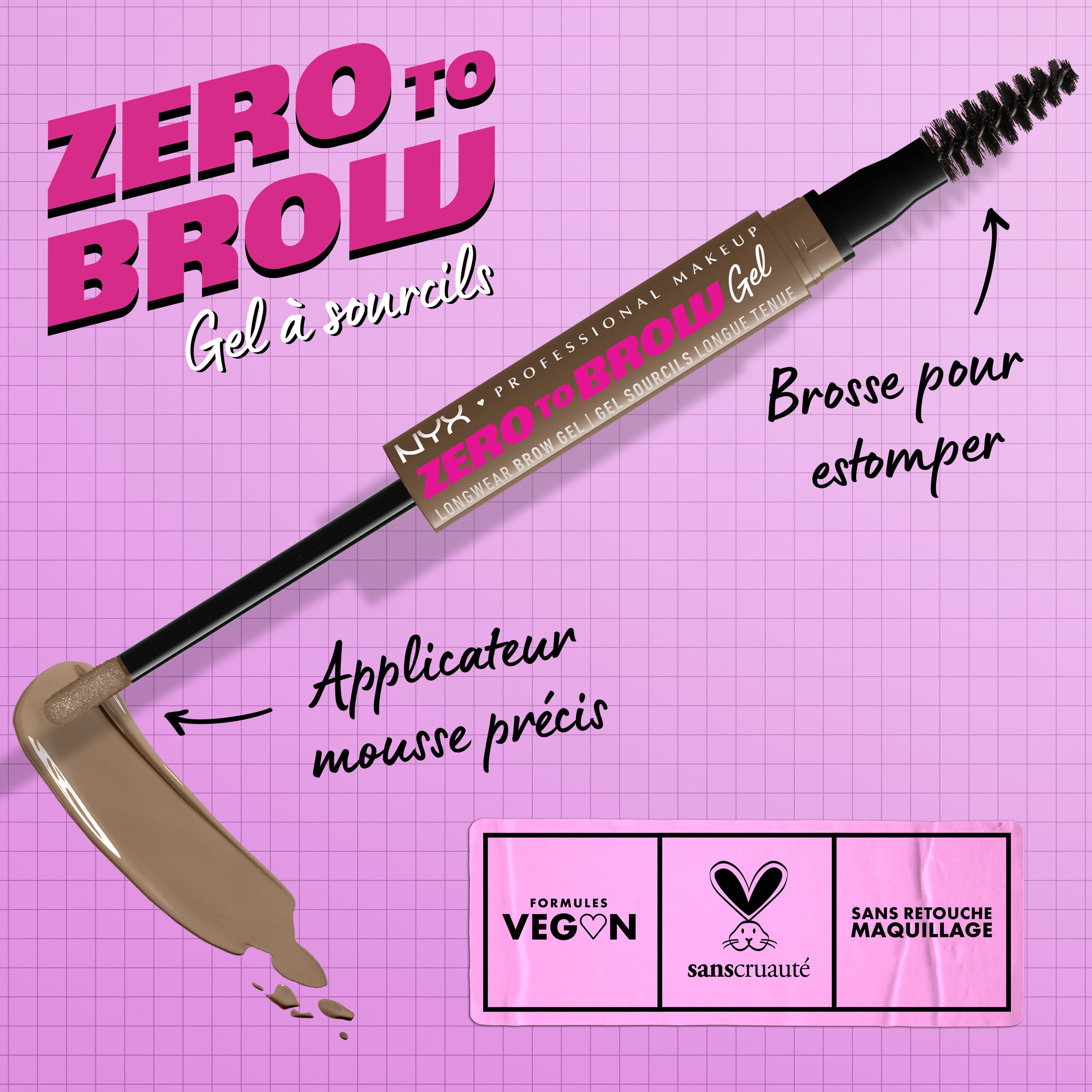 GEL A SOURCILS LONGUE TENUE ZERO TO BROW
