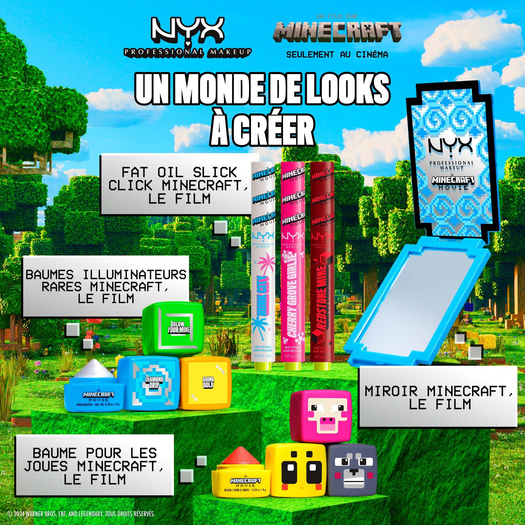 A MINECRAFT MOVIE Rare Highlight Balms