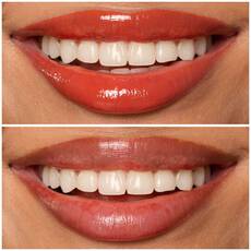 12 BURST THAT TANG! shade of Lip I.V. Hydrating Lip Gloss Stain for both shine and stain.
