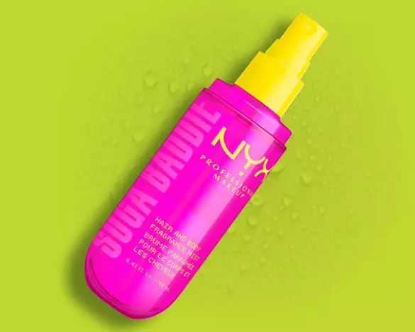 NYX Professional Makeup Suga Baddie Hair & Body Fragrance Mist packshot.