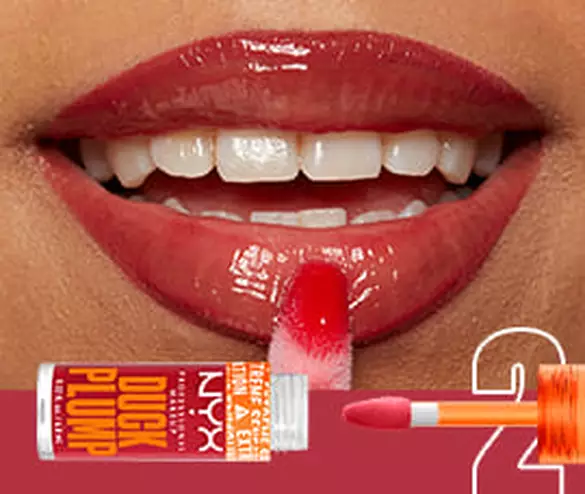 Step two: apply Duck Plump Plumping Lip Gloss