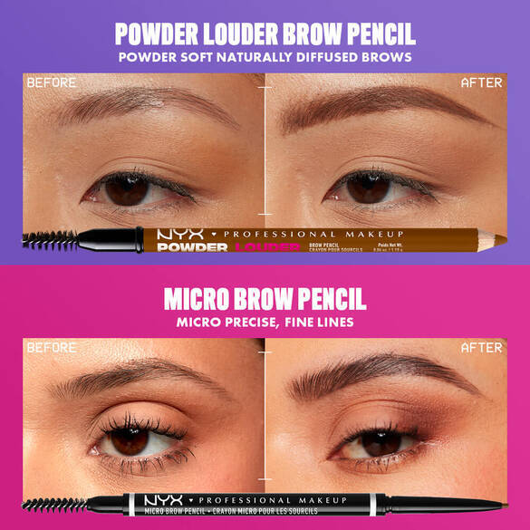Powder Louder Brow Pencil and Micro Brow Pencil are your brow besties