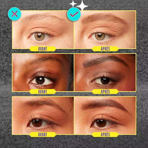 BREAK-RESISTANT TIP FOR NATURALLY FILLED BROWS.