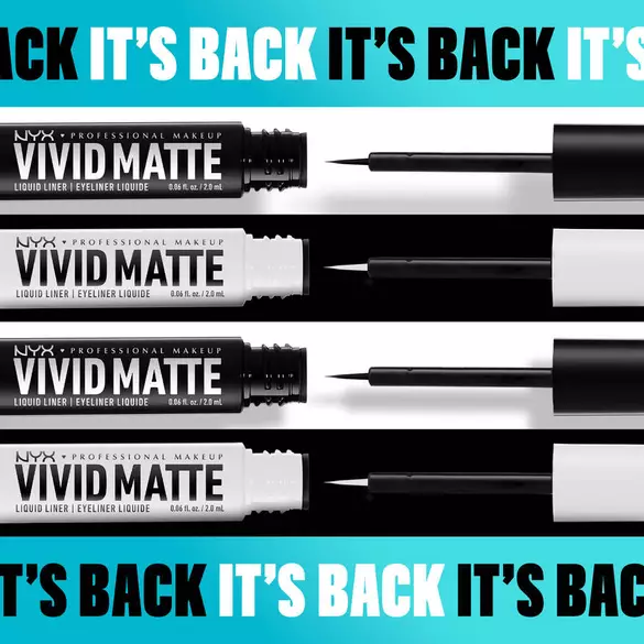 Vivid Matte Liquid Liner is back in 2 colors
