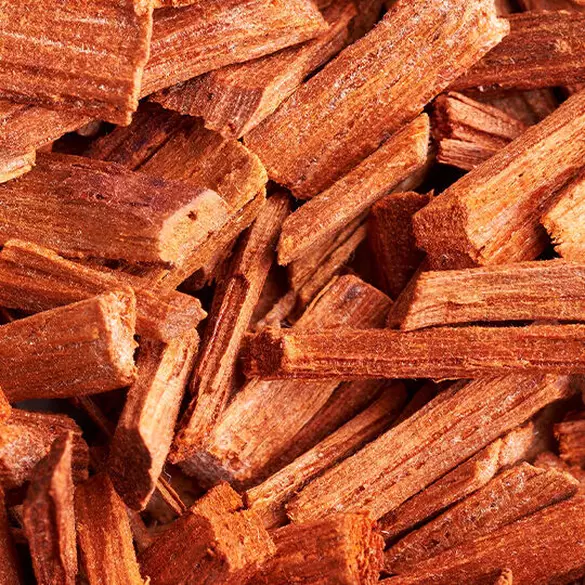 NYX Professional Makeup Fat Oil Body Oil in Juicy Boo scent bottom notes are of cedarwood chips illustrating bottom notes of cedarwood, sandalwood, and bright musks.