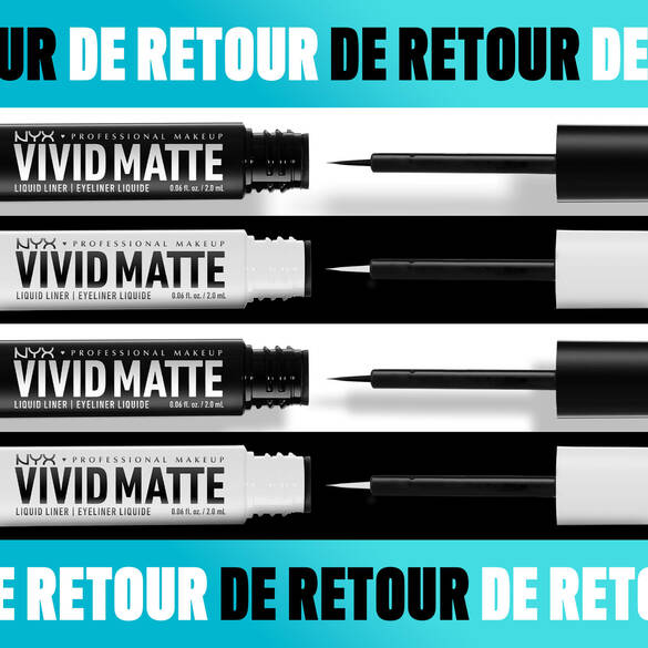 Vivid Matte Liquid Liner is back in 2 colors