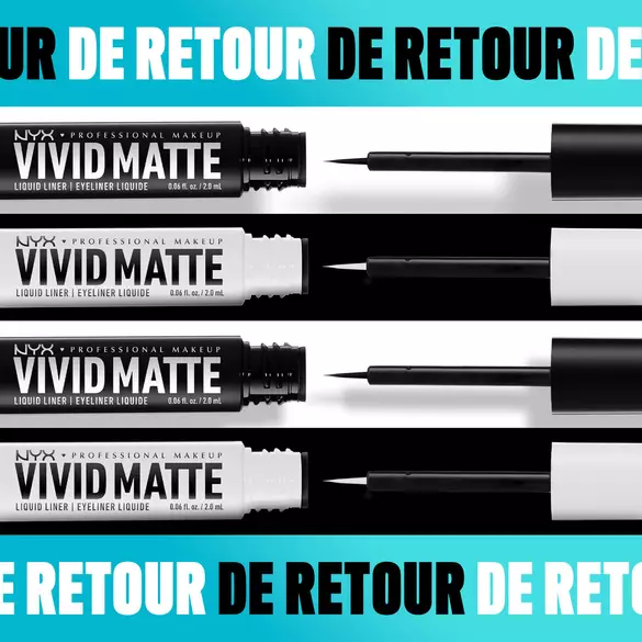 Vivid Matte Liquid Liner is back in 2 colors