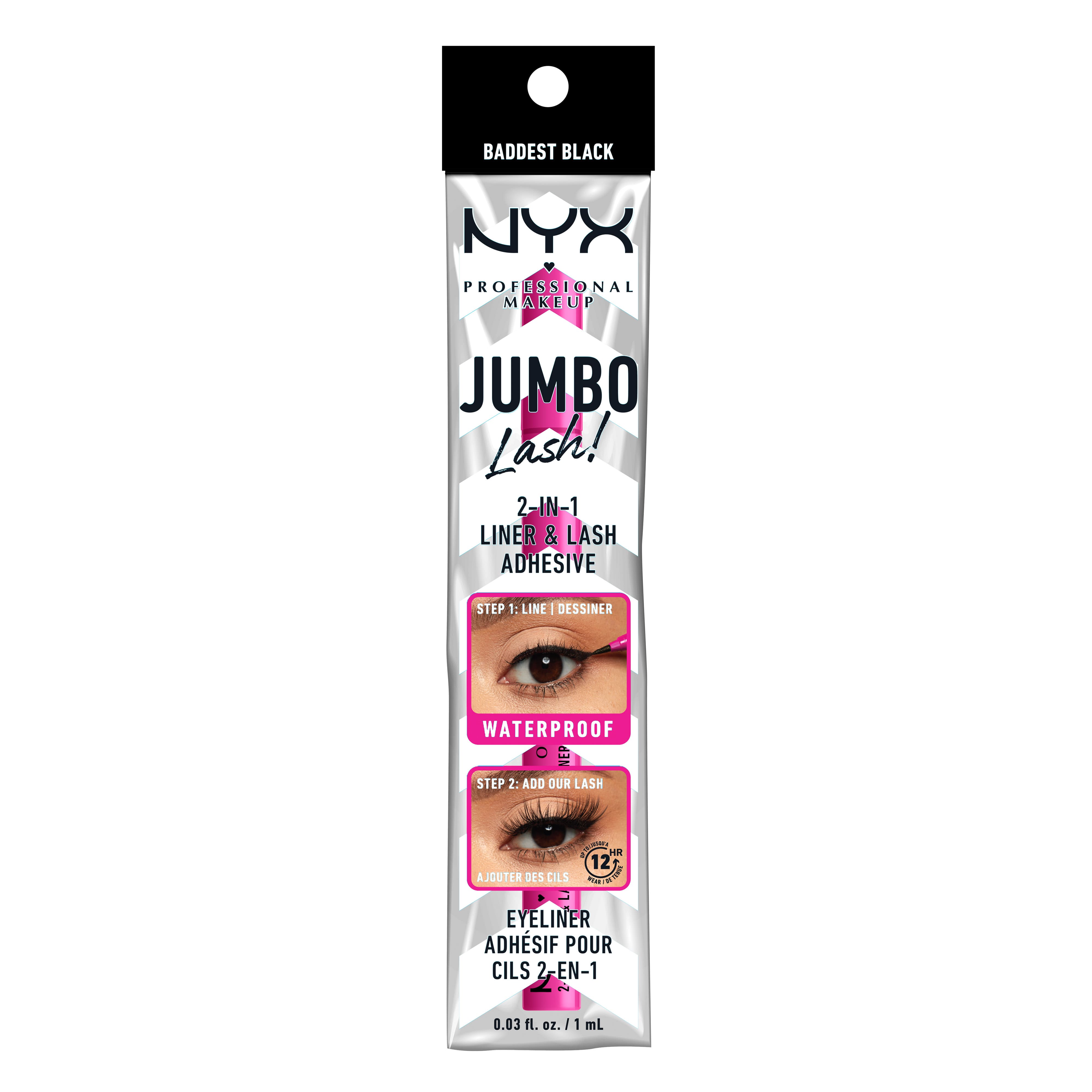 JUMBO LASH! 2IN1 LINER & LASH ADHESIVE NYX PROFESSIONAL MAKEUP